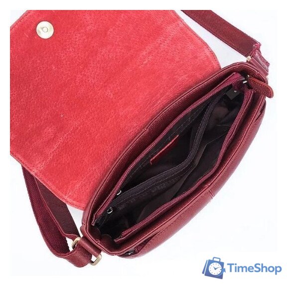 Женская сумка Poshete 827-3641D-BRD (бордовый) - Изображение №4 — Интернет-магазин Time-Shop