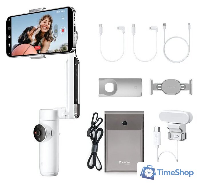 Стабилизатор Insta360 Flow Creator Kit (белый) - Изображение №1 — Интернет-магазин Time-Shop