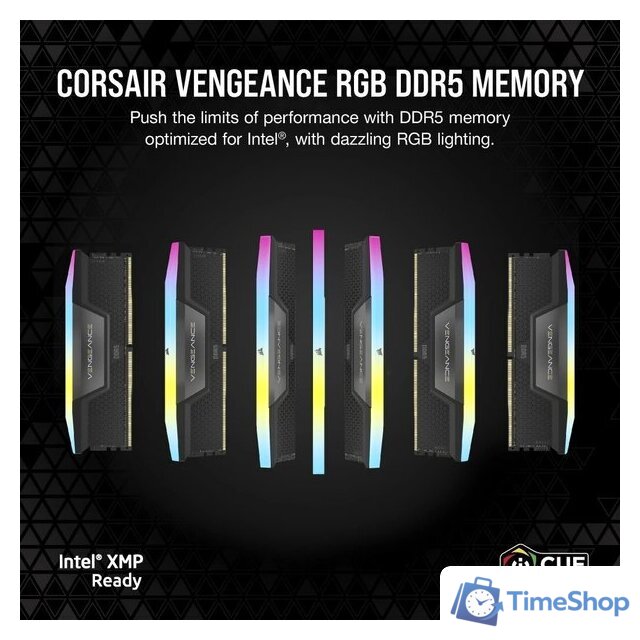 Оперативная память Corsair Vengeance RGB 2x32ГБ DDR5 6400 МГц CMH64GX5M2B6400C32 - Изображение №2 — Интернет-магазин Time-Shop