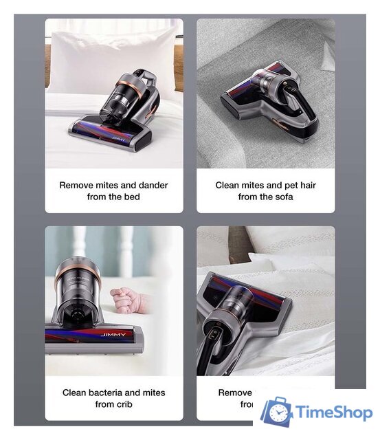 Пылесос для удаления пылевых клещей Jimmy BX7 Pro (серебристый) - Изображение №8 — Интернет-магазин Time-Shop