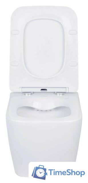 Унитаз подвесной Roxen Cube в комплекте с инсталляцией StounFix Dual Fresh 6 в 1 534002 (кнопка: белый глянец) - Изображение №7 — Интернет-магазин Time-Shop