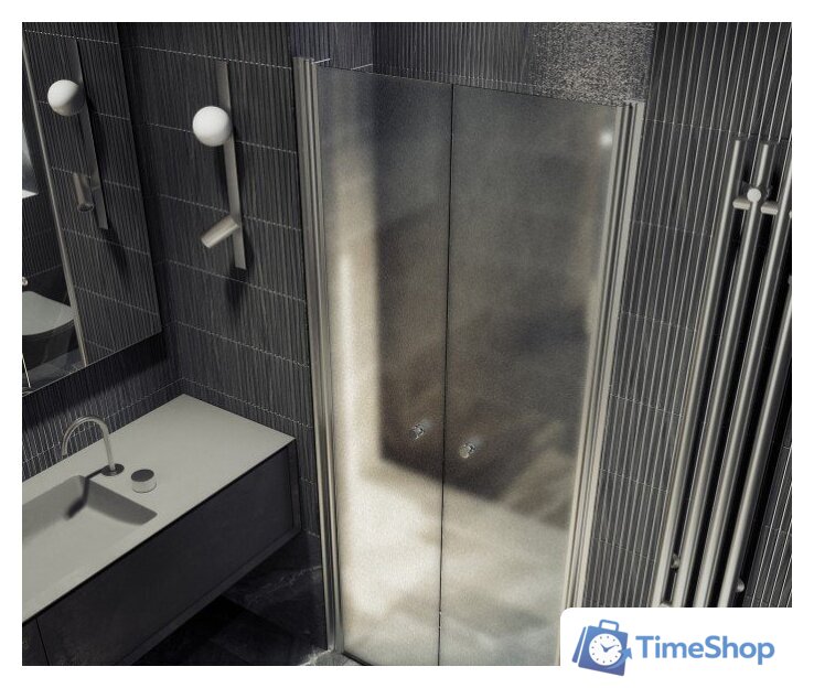 Душевая дверь MaybahGlass 198x89 MGD-436-5 (сатин стекло/хром матовый) - Изображение №4 — Интернет-магазин Time-Shop