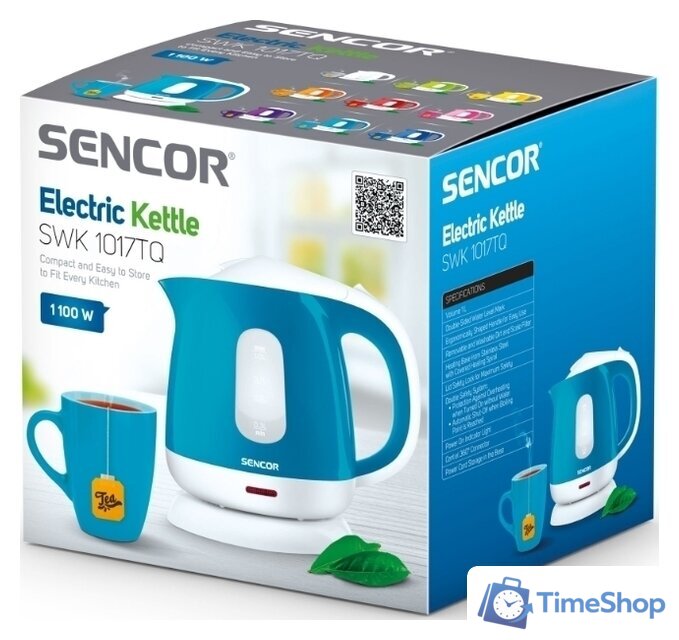 Электрический чайник Sencor SWK 1017TQ - Изображение №2 — Интернет-магазин Time-Shop