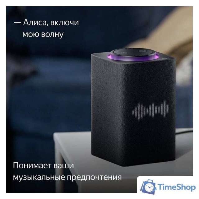 Умная колонка Яндекс Станция Макс (с хабом умного дома Zigbee, черный) - Изображение №9 — Интернет-магазин Time-Shop