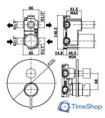 Смеситель Paffoni Light LIG018NO - Изображение №2 — Интернет-магазин Time-Shop