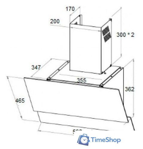 Кухонная вытяжка Schtoff Albina 60 (серый) - Изображение №4 — Интернет-магазин Time-Shop