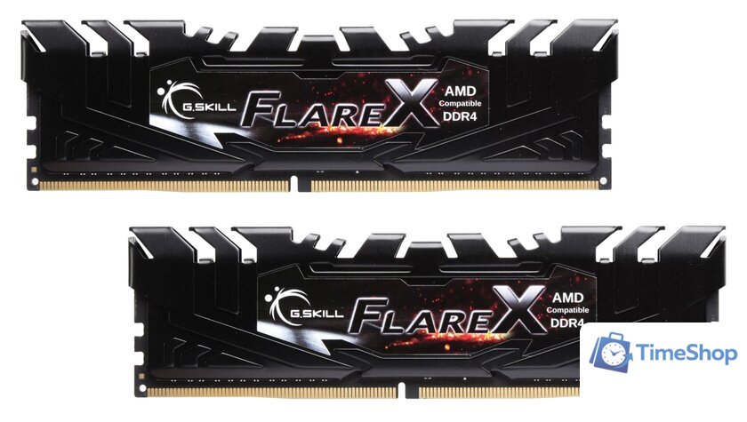 Оперативная память G.Skill Flare X 2x8GB DDR4 PC4-25600 F4-3200C16D-16GFX - Изображение №1 — Интернет-магазин Time-Shop