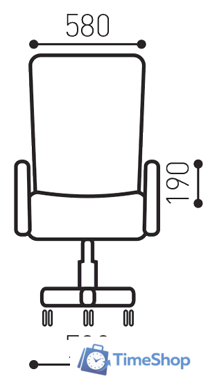 Офисное кресло Brabix Direct EX-580 (черный) - Изображение №21 — Интернет-магазин Time-Shop