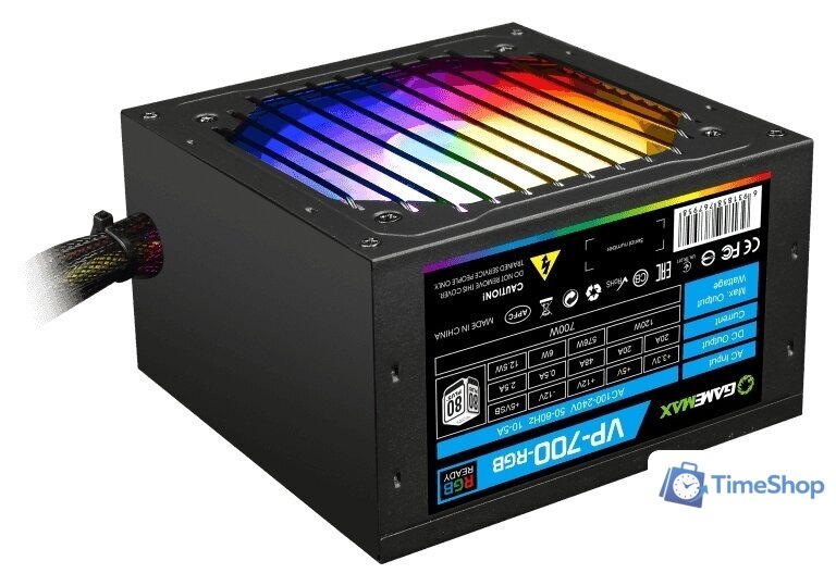 Блок питания GameMax VP-700-RGB - Изображение №1 — Интернет-магазин Time-Shop