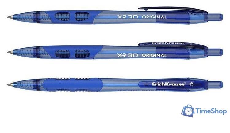 Набор шариковых ручек Erich Krause XR-30 Original синий 43620 (12 шт) - Изображение №3 — Интернет-магазин Time-Shop