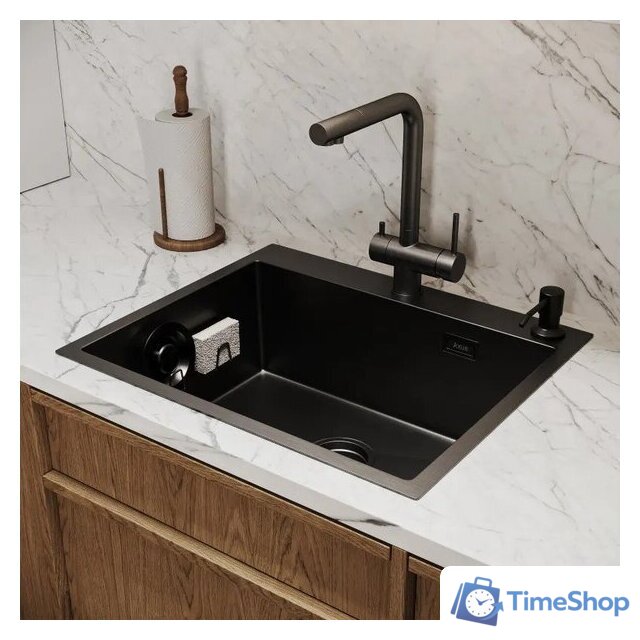 Кухонная мойка Axus LS-6050B Nano Black - Изображение №11 — Интернет-магазин Time-Shop