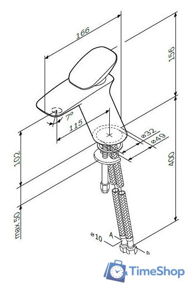 Смеситель AM.PM Spirit 2.0 F70A02100 - Изображение №8 — Интернет-магазин Time-Shop
