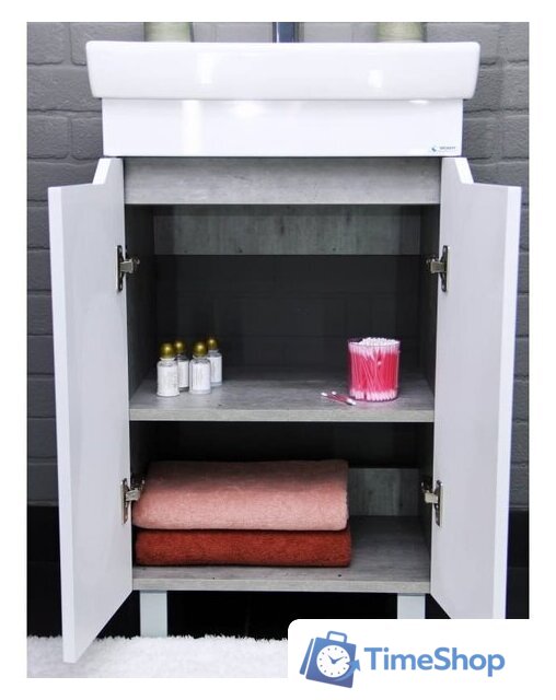  Айсберг Тумба под умывальник Енисей 50 Мечта без ящика (бетон) - Изображение №6 — Интернет-магазин Time-Shop