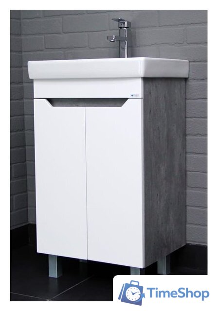  Айсберг Тумба под умывальник Енисей 50 Мечта без ящика (бетон) - Изображение №10 — Интернет-магазин Time-Shop