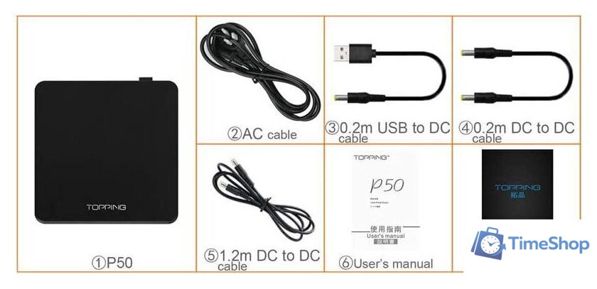 Линейный источник питания Topping P50 (черный) - Изображение №6 — Интернет-магазин Time-Shop