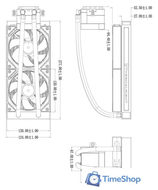 Система жидкостного охлаждения для процессора Thermalright Core Matrix 240 Vision ARGB (черный) - Изображение №9 — Интернет-магазин Time-Shop