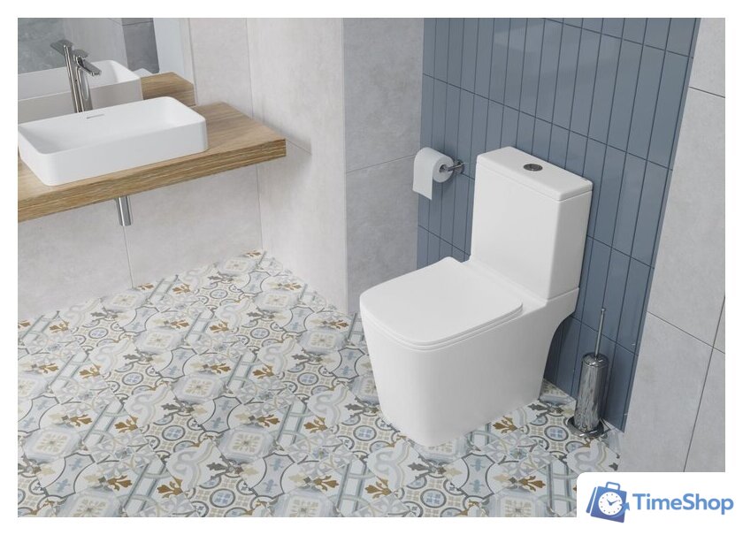 Унитаз напольный Lauter W09 P-TRAP 21900002 + гигиенический душ Neo 21LT0473MW (горизонтальный выпуск) - Изображение №15 — Интернет-магазин Time-Shop