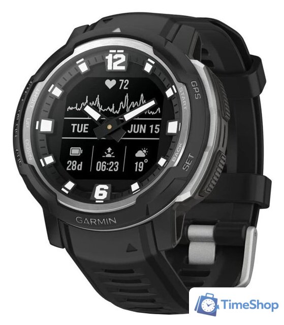 Умные часы Garmin Instinct Crossover (черный) - Изображение №1 — Интернет-магазин Time-Shop