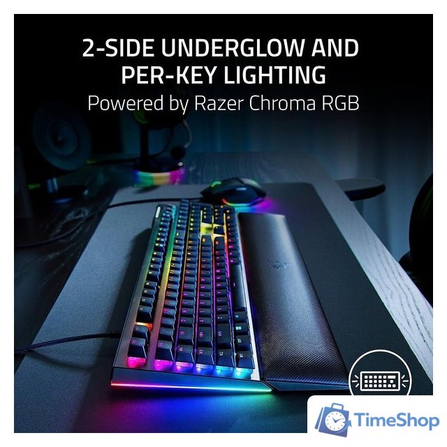 Клавиатура Razer BlackWidow V4 (Razer Green, нет кириллицы) - Изображение №8 — Интернет-магазин Time-Shop