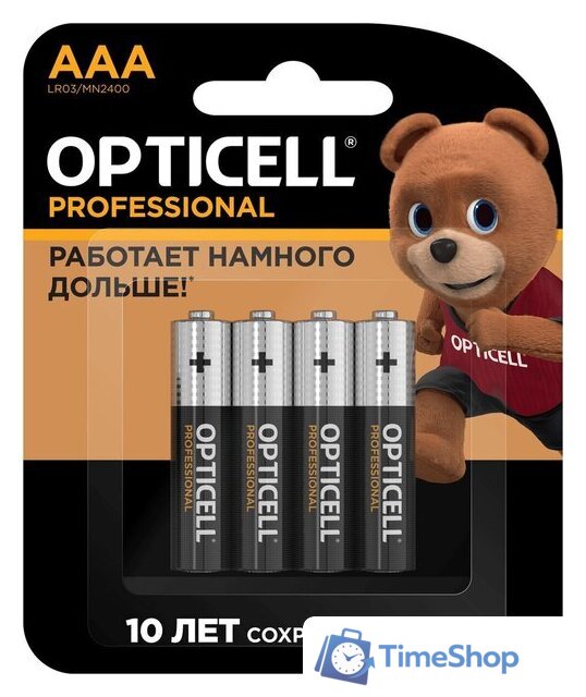 Батарейка Opticell Professional AAA (4 шт) - Изображение №1 — Интернет-магазин Time-Shop