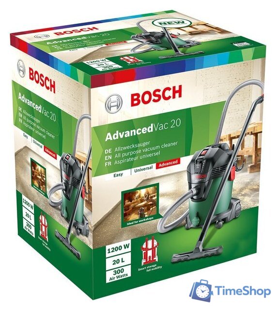Пылесос Bosch AdvancedVac 20 [06033D1200] - Изображение №2 — Интернет-магазин Time-Shop