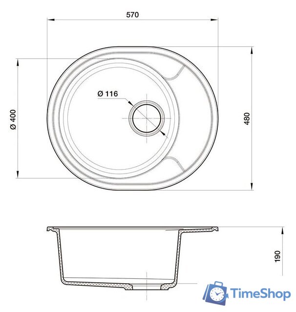 Кухонная мойка Reflexion Allonge RF0658BE - Изображение №7 — Интернет-магазин Time-Shop