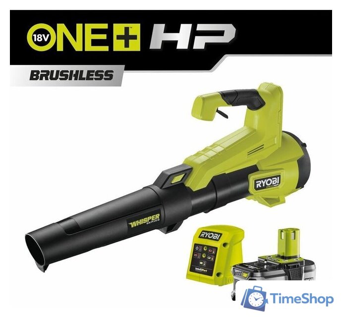 Ручная воздуходувка Ryobi RY18BLXC-140 5133005357 (с 1-им АКБ) - Изображение №1 — Интернет-магазин Time-Shop
