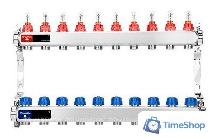 Запорная арматура Varmega Коллектор для теплого пола с расходомерами VM15110 ВР 1