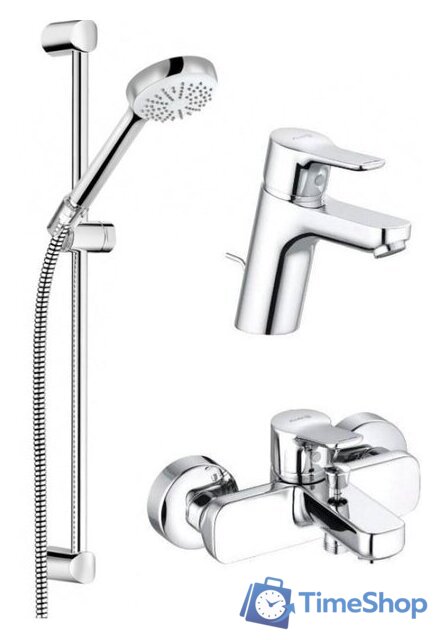 Комплект смесителей Kludi Pure Easy 376850565 - Изображение №1 — Интернет-магазин Time-Shop