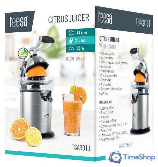 Соковыжималка Teesa TSA3011 - Изображение №5 — Интернет-магазин Time-Shop