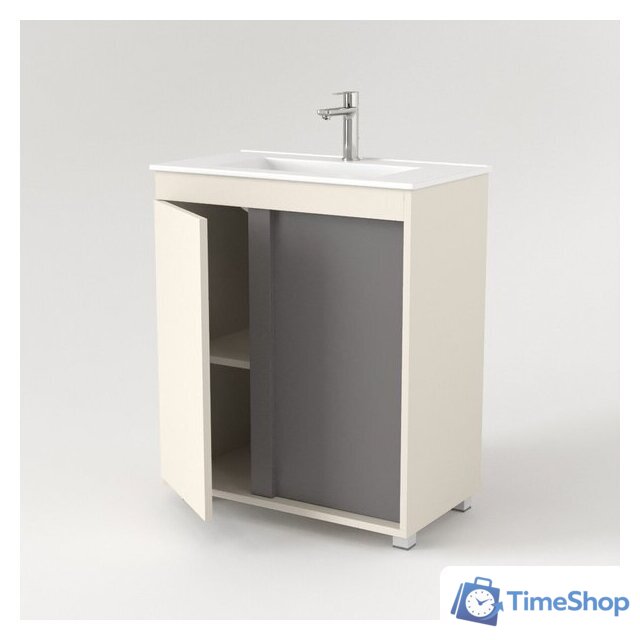  Дабер Тумба под умывальник 013 70 Т13.7.0.19 (бежевый/серый) - Изображение №3 — Интернет-магазин Time-Shop