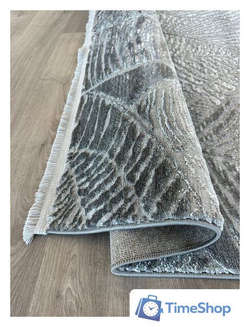 Ковер для жилой комнаты Radjab Carpet Марсель NP 425 Прямоугольник 11539RK (1.6x3, Grey) - Изображение №4 — Интернет-магазин Time-Shop