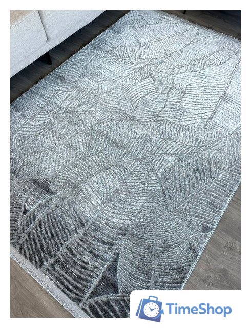 Ковер для жилой комнаты Radjab Carpet Марсель NP 425 Прямоугольник 11539RK (1.6x3, Grey) - Изображение №5 — Интернет-магазин Time-Shop