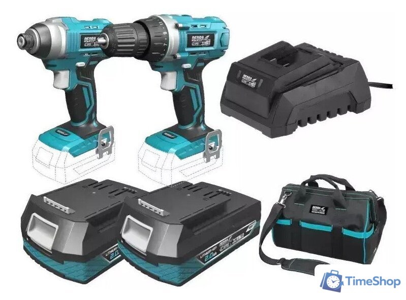  Dedra DED7014 (шуруповерт, винтоверт, 2 АКБ, сумка) - Изображение №1 — Интернет-магазин Time-Shop
