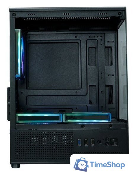 Корпус XASTRA Q300M 3ARGB-FM-C6 (черный) - Изображение №2 — Интернет-магазин Time-Shop
