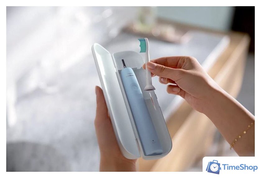 Электрическая зубная щетка Philips Sonicare 2100 Series HX3651/12 - Изображение №4 — Интернет-магазин Time-Shop