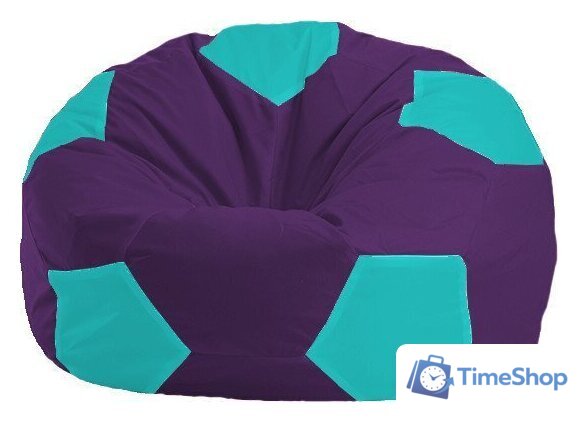 Кресло-мешок Flagman Мяч М1.1-75 (фиолетовый/бирюзовый) - Изображение №1 — Интернет-магазин Time-Shop