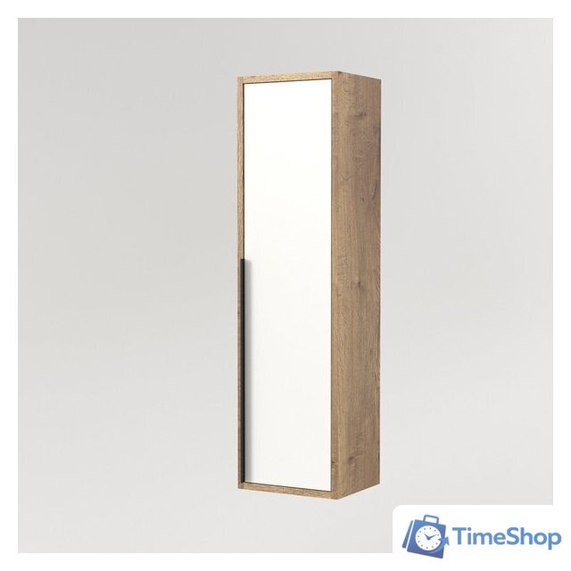  Дабер Шкаф-полупенал 015 СТ15.0.0.21Ч (дуб галифакс/белый/ручка черная) - Изображение №2 — Интернет-магазин Time-Shop