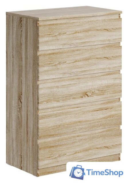 Комод Mio Tesoro Мальта 5 ящиков 80x121 2.05.02.090.3 (дуб сонома) - Изображение №1 — Интернет-магазин Time-Shop