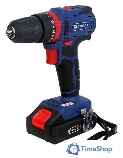 Ударная дрель-шуруповерт ДИОЛД ДЭА-16ЛИ-02У 10022153 (с 2-мя АКБ, кейс) - Изображение №1 — Интернет-магазин Time-Shop