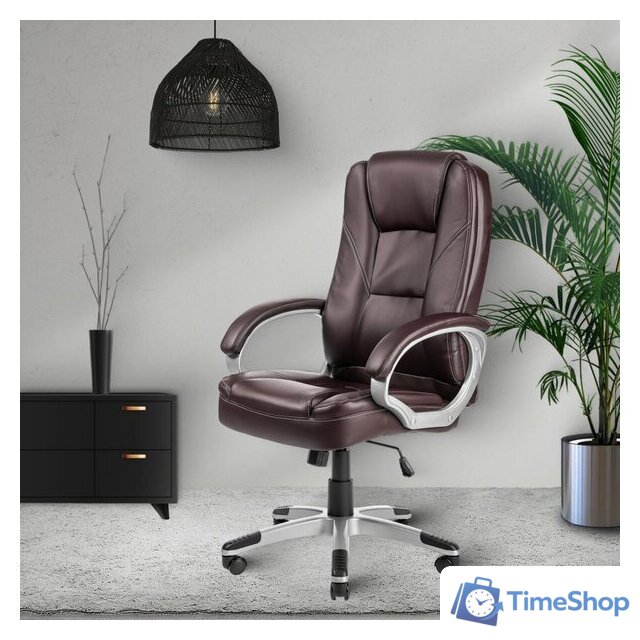 Офисное кресло Mio Tesoro Изотта AF-C7322 (коричневый) - Изображение №9 — Интернет-магазин Time-Shop