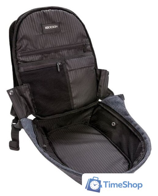 Городской рюкзак XD Design Elle Protective (голубой) - Изображение №7 — Интернет-магазин Time-Shop