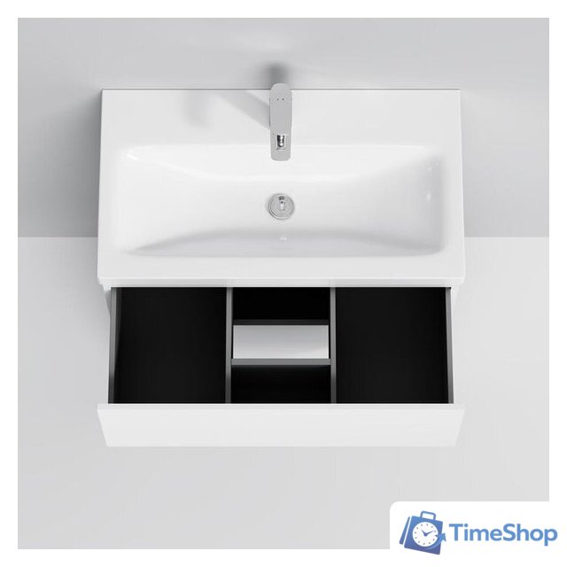  AM.PM Тумба под умывальник Gem 75 M90FSX07522WG32 (2 ящика, белый) - Изображение №4 — Интернет-магазин Time-Shop