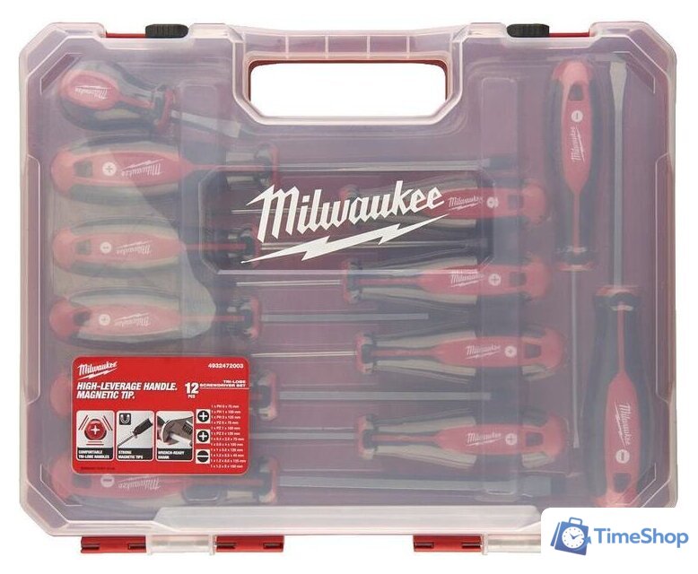 Набор отверток Milwaukee 4932472003 (12 предметов) - Изображение №3 — Интернет-магазин Time-Shop