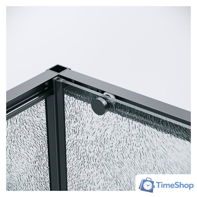 Душевой уголок Grossman Galaxy 100x90x195 120.K33.01.1090.21.02 (черный матовый/стекло шиншилла) - Изображение №3 — Интернет-магазин Time-Shop