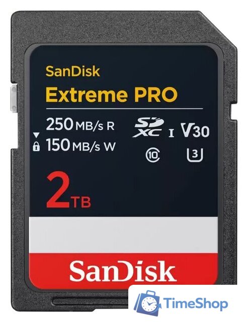 Карта памяти SanDisk Extreme PRO SDXC SDSDXXD-2T00-GN4IN 2TB - Изображение №1 — Интернет-магазин Time-Shop