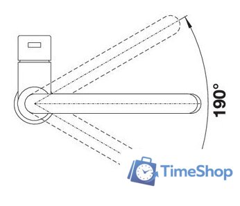 Смеситель Blanco Candor-S 523121 (нержавеющая сталь) - Изображение №5 — Интернет-магазин Time-Shop