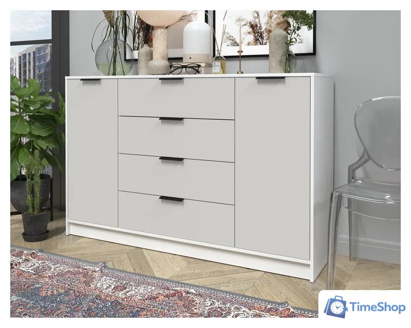 Тумба Интерлиния Концепт КТ-Т160 (персидский жемчуг/белый платинум) - Изображение №4 — Интернет-магазин Time-Shop