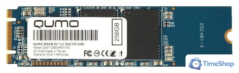 SSD QUMO Novation 3D TLC 256GB Q3DT-256GAEN-M2 - Изображение №1 — Интернет-магазин Time-Shop