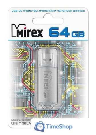 USB Flash Mirex Unit Silver 64GB [13600-FMUUSI64] - Изображение №3 — Интернет-магазин Time-Shop